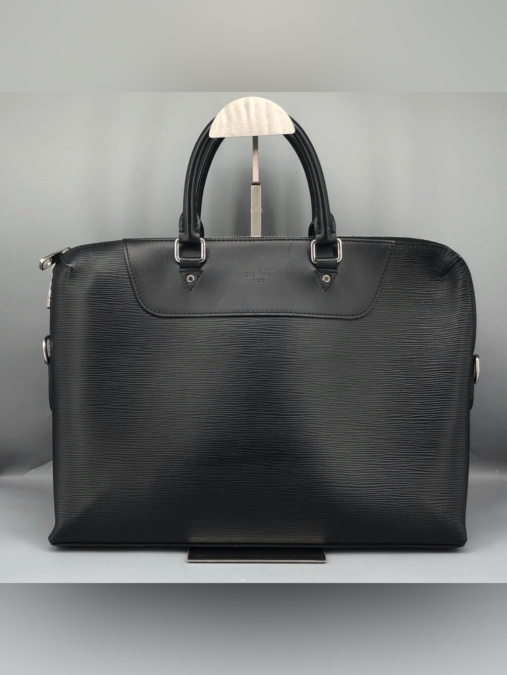 Louis Vuitton Epi Leather Business Briefcase Laptop Bag Black